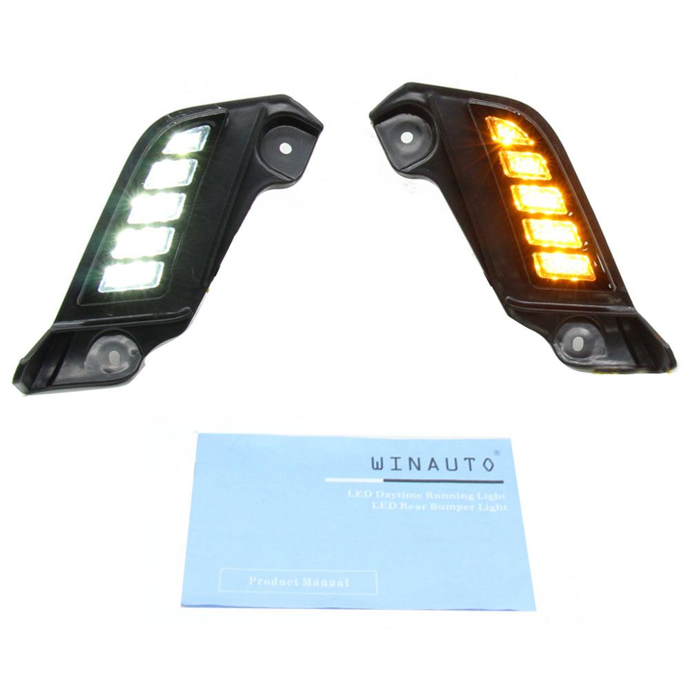 Для Toyota Tacoma 2011-2015 1 пара автомобільних ДХВ водонепроникне біле+жовте світлодіодне світло повороту Type A
Для Toyota Tacoma 2011-2015 1 пара автомобільних ДХВ водонепроникне біле+жовте світлодіодне світло повороту Type A