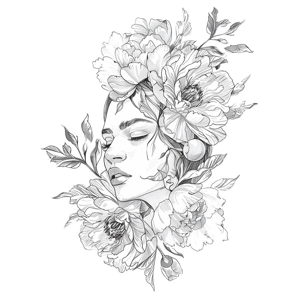 Personal Sketch Woman Flower Wall Sticker Black White Self-Adhesive Removable for Bedroom Living Room Background Wall Decoration 39x118CMx2PCS різнокольоровий
Personal Sketch Woman Flower Wall Sticker Black White Self-Adhesive Removable for Bedroom Living Room Background Wall Decoration 39x118CMx2PCS різнокольоровий