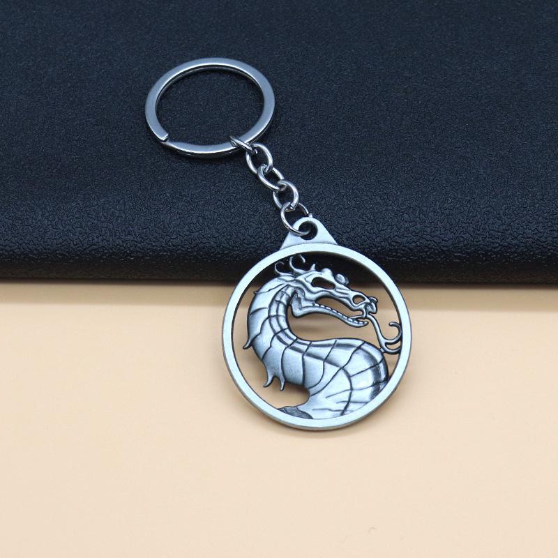 Fashion Vintage Charm Game Mortal Kombat Keychain Hollow Dragon Totem Alloy Keyring For Men Gift Car Key Accessories A3
Fashion Vintage Charm Game Mortal Kombat Keychain Hollow Dragon Totem Alloy Keyring For Men Gift Car Key Accessories A3