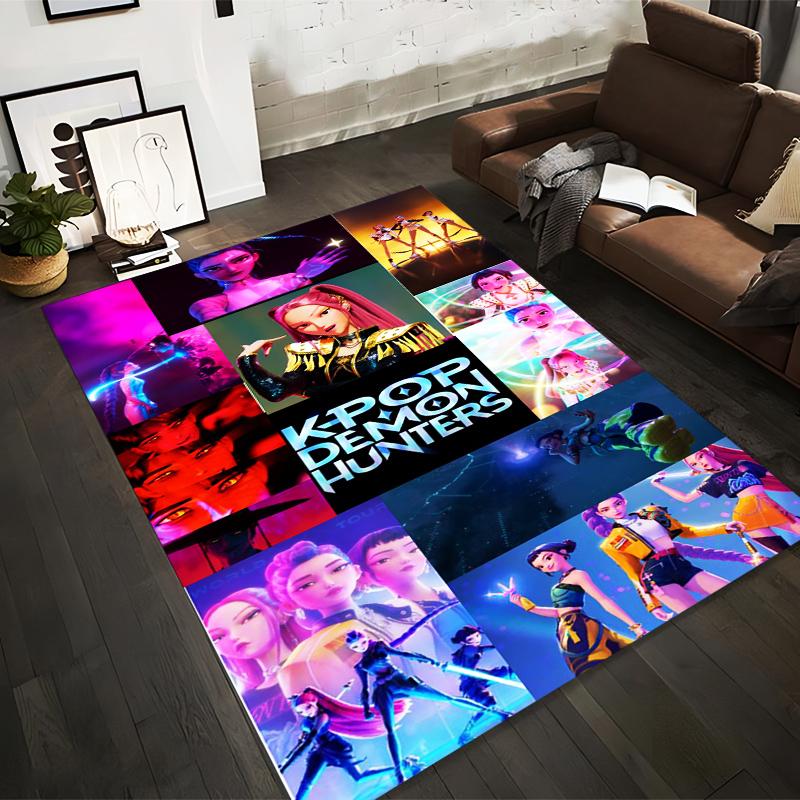 Kpop Demon Hunters-Themed Carpet with Futuristic Characters1Neon Colors1and Fantasy Style Suitable for use as an anti-slip1 for1room and bedroom sofas 40x60cm( 15x23in )
Kpop Demon Hunters-Themed Carpet with Futuristic Characters1Neon Colors1and Fantasy Style Suitable for use as an anti-slip1 for1room and bedroom sofas 40x60cm( 15x23in )