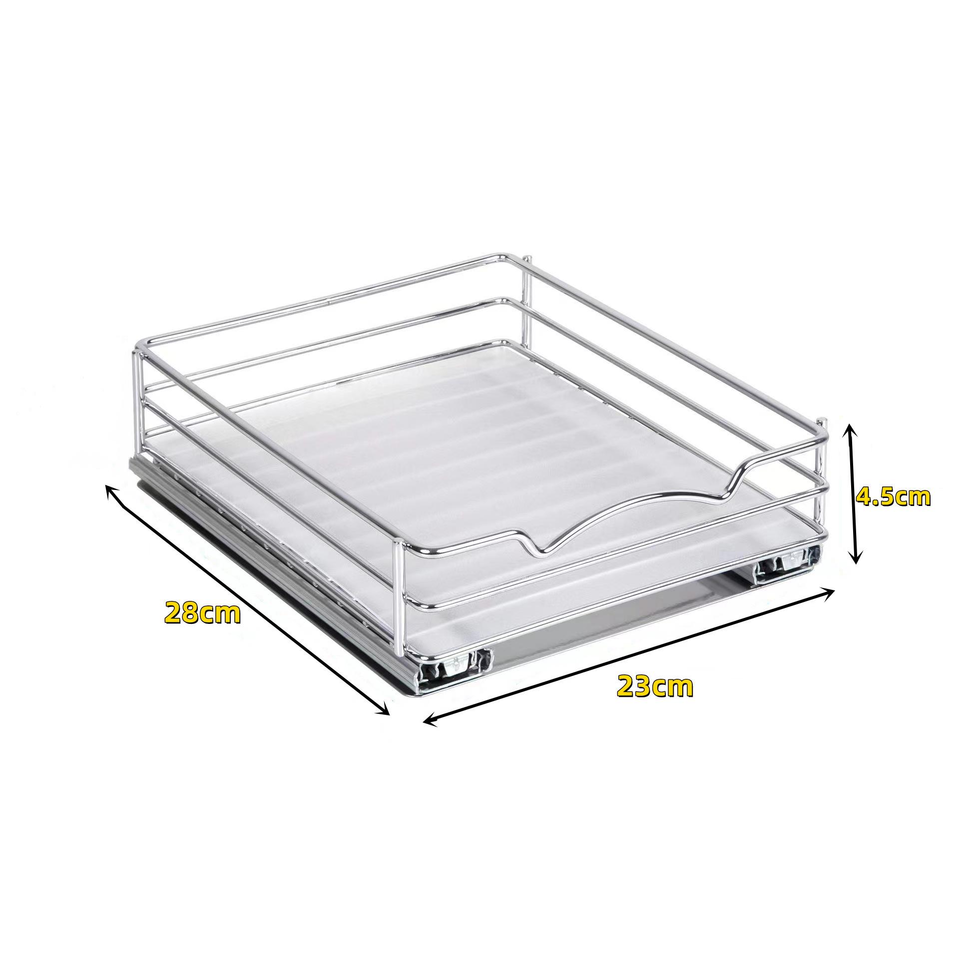 Выдвижной кухонный шкаф с выдвижной полкой для хранения специй и банок
Выдвижной кухонный шкаф с выдвижной полкой для хранения специй и банок