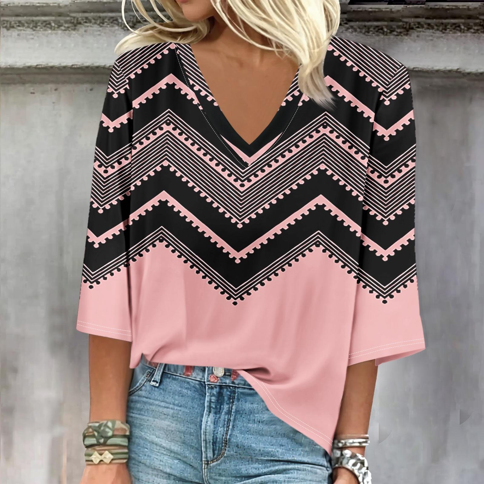 Женская рубашка, блузка, повседневные свободные рубашки, рукава 3/4, топы с v-образным вырезом и принтом, топы с принтом, футболки, футболки XXL розовый
Женская рубашка, блузка, повседневные свободные рубашки, рукава 3/4, топы с v-образным вырезом и принтом, топы с принтом, футболки, футболки XXL розовый