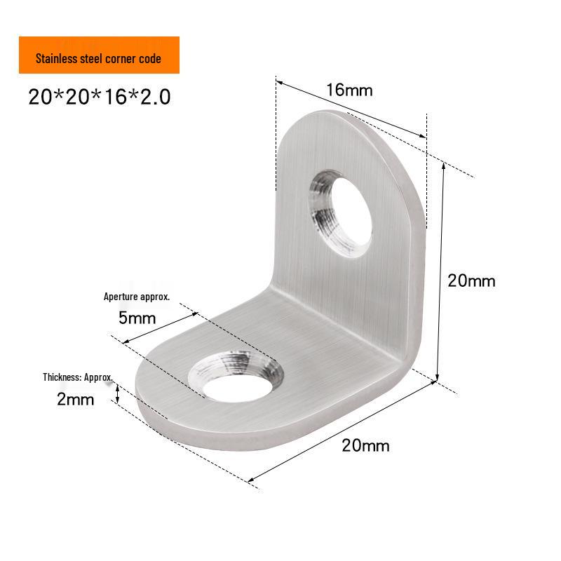 Усиленный угловой кронштейн из нержавеющей стали L-образной формы
Усиленный угловой кронштейн из нержавеющей стали L-образной формы
