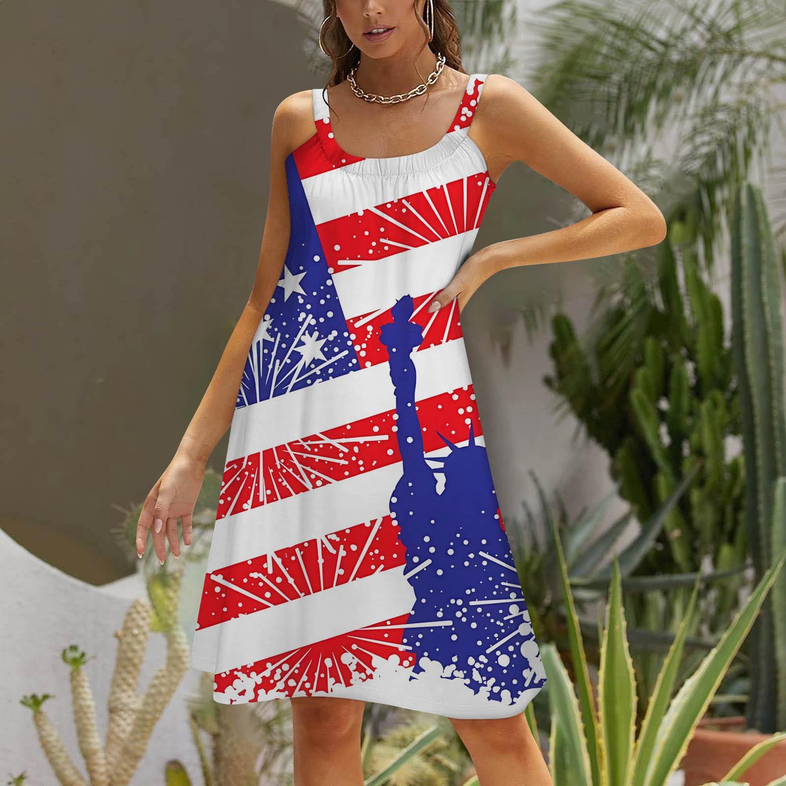 Женское модное летнее пляжное повседневное милое мини-платье без рукавов с принтом XXL красный