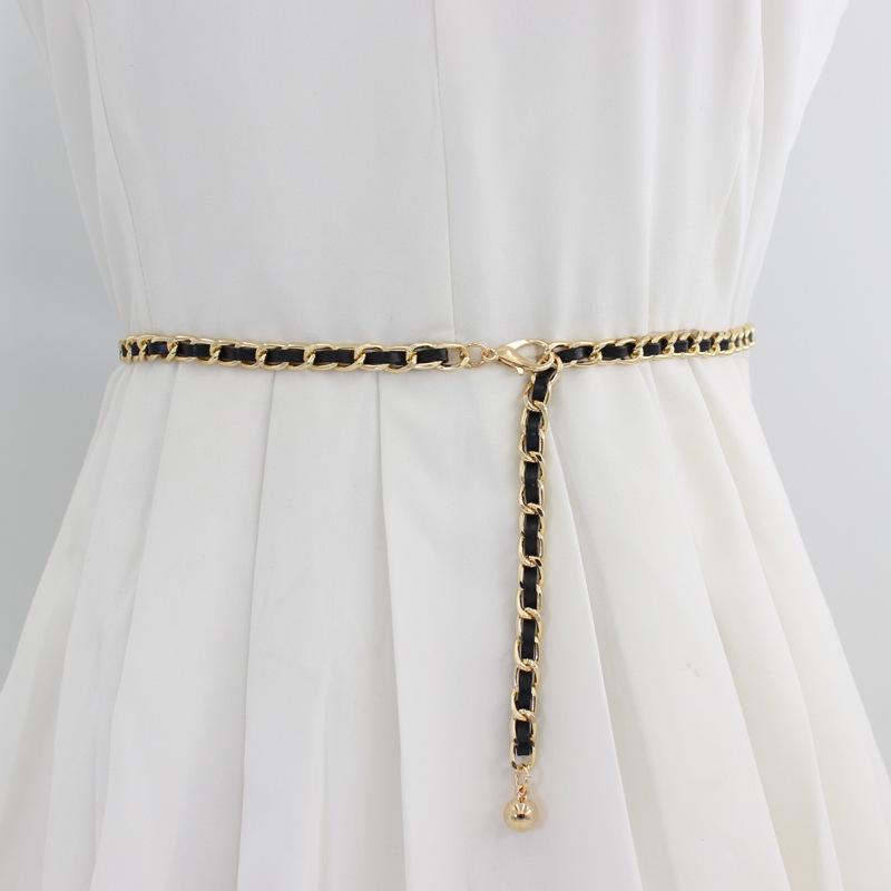 Xiaoxiangfeng Round Pendant Waist Chain Women S Dress Decorative Suit Thin Belt Belt Wearing Pu Chain чорний
Xiaoxiangfeng Round Pendant Waist Chain Women S Dress Decorative Suit Thin Belt Belt Wearing Pu Chain чорний