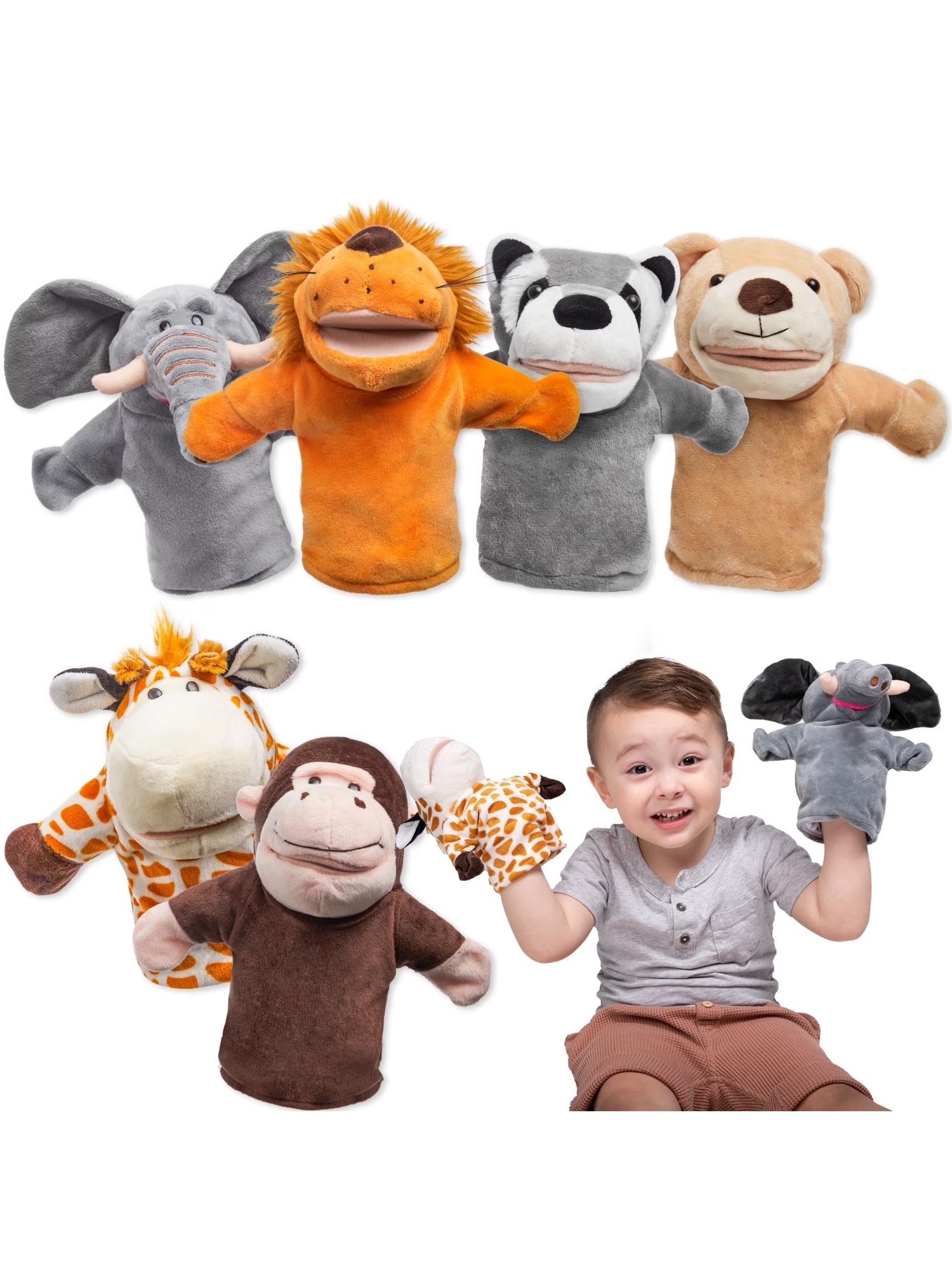 Joyfy 6Pcs Kids Hand Puppet with Mouth, Toddler Animal Plush Toy for Show Theater Kids Birthday Gifts Easter Basket Stuffers
Joyfy 6Pcs Kids Hand Puppet with Mouth, Toddler Animal Plush Toy for Show Theater Kids Birthday Gifts Easter Basket Stuffers