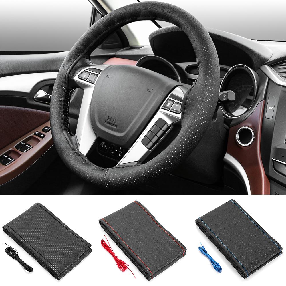 DIY кожаная крышка рулевого колеса автомобиля для Citroen Picasso C1 C2 C3 C4 C4L C5 DS3 DS4 DS5 DS6 Elysee
DIY кожаная крышка рулевого колеса автомобиля для Citroen Picasso C1 C2 C3 C4 C4L C5 DS3 DS4 DS5 DS6 Elysee