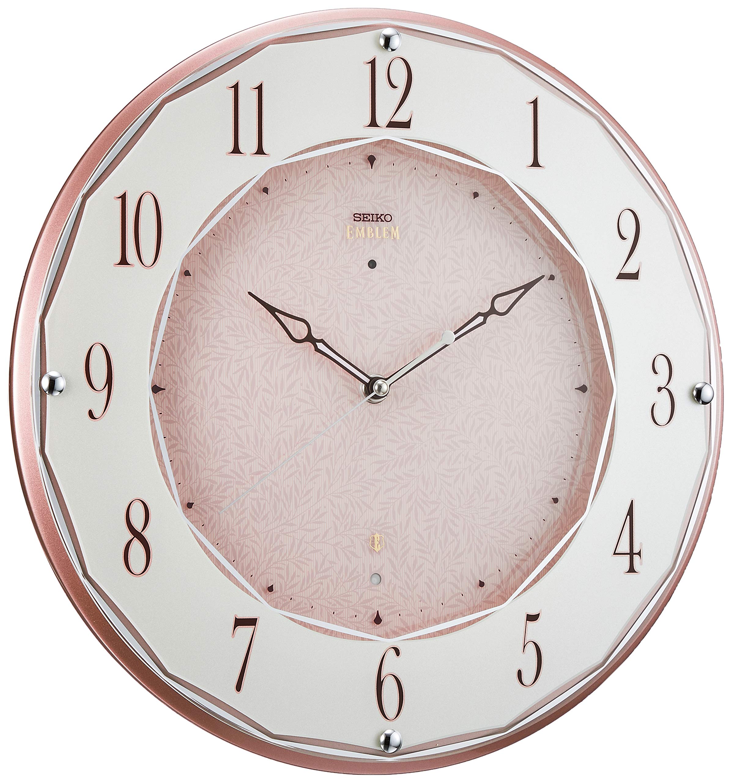 Seiko Clock Wall Clock Light Pink Metallic Diameter 320x45mm Radio Analog SEIKO EMBLEM HS524A
Seiko Clock Wall Clock Light Pink Metallic Diameter 320x45mm Radio Analog SEIKO EMBLEM HS524A