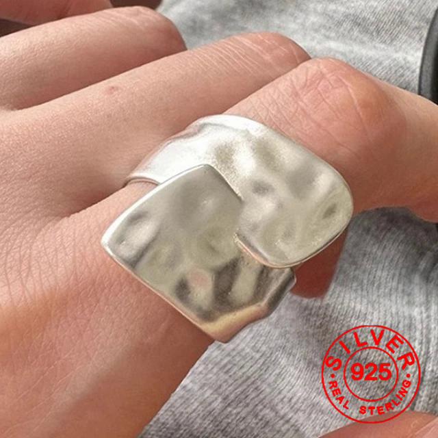 BF CLUB Silver Color Rings for Women Simple Geometric Handmade Irregular Retro Ring Big Fashion Allergy For Birthday Gift
BF CLUB Silver Color Rings for Women Simple Geometric Handmade Irregular Retro Ring Big Fashion Allergy For Birthday Gift