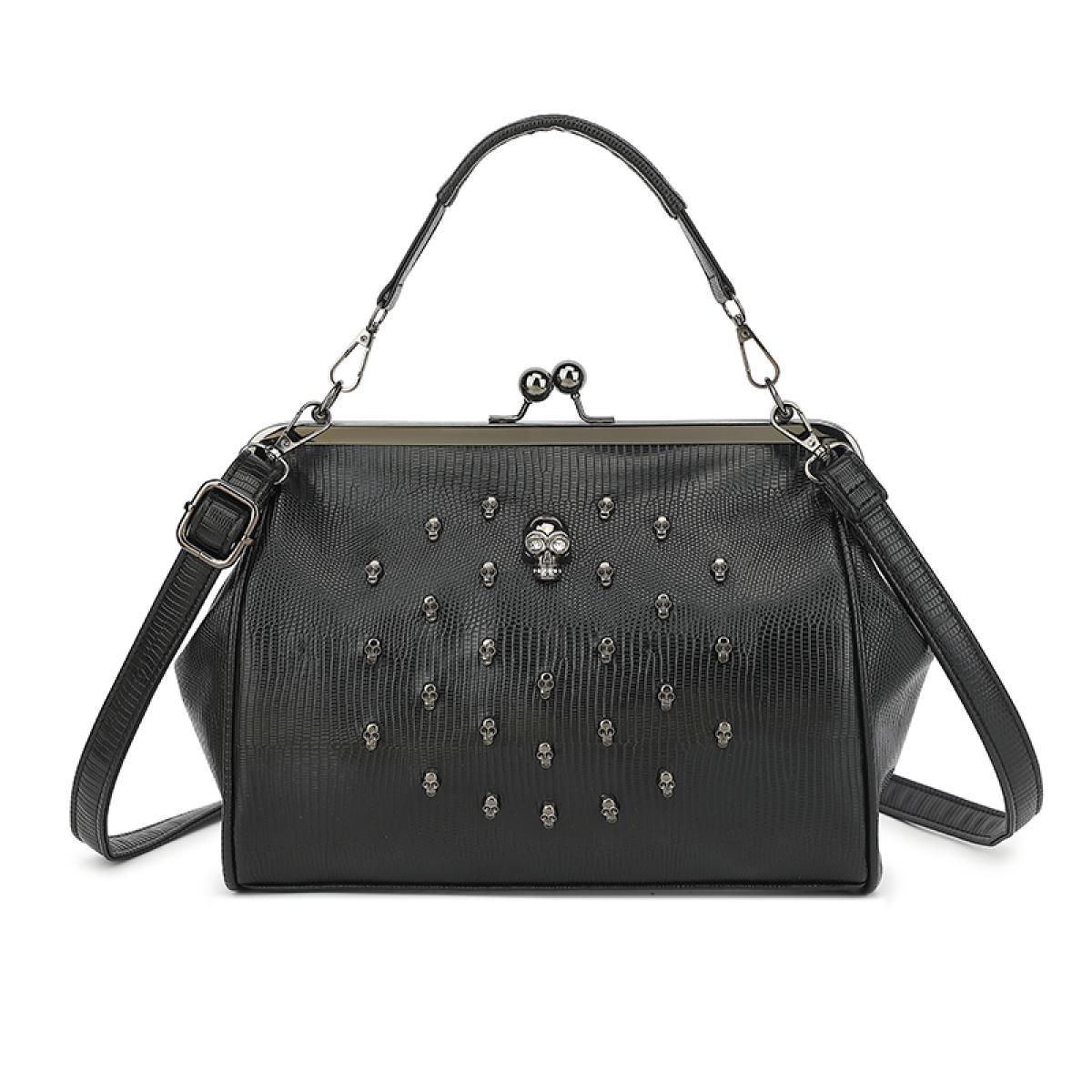 Halloween Gift Women s Handbag Crossbody Bag+Classic Retro Design Thickened Small Pattern Skull Pattern PU Leather Fashi Bag (20cm<Max Length<30cm) чорний
Halloween Gift Women s Handbag Crossbody Bag+Classic Retro Design Thickened Small Pattern Skull Pattern PU Leather Fashi Bag (20cm<Max Length<30cm) чорний