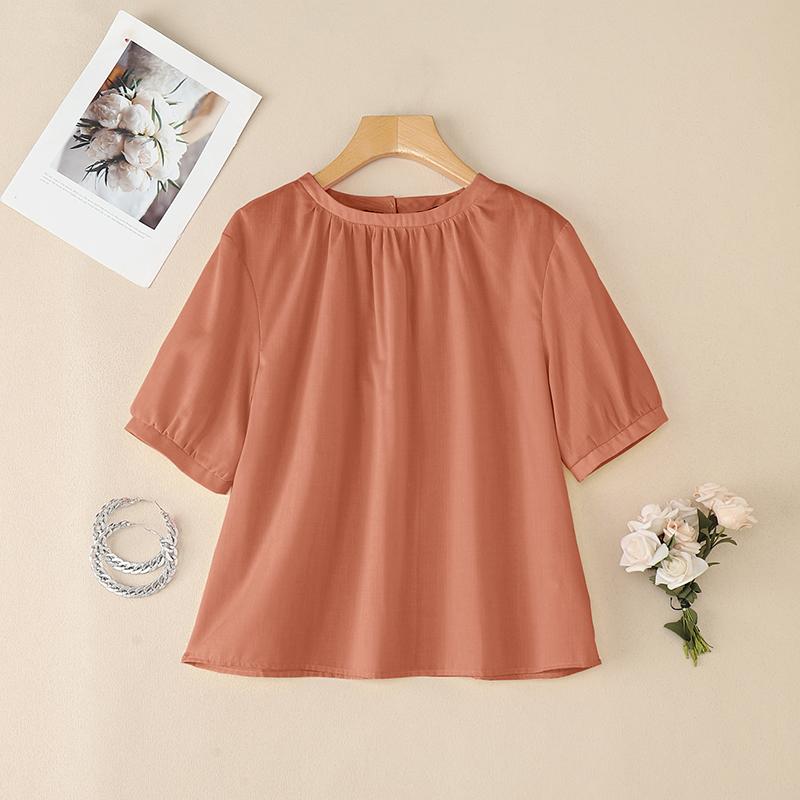 ZANZEA Women Summer Round Neck Loose Short Sleeve Solid Blouse 5XL помаранчевий
ZANZEA Women Summer Round Neck Loose Short Sleeve Solid Blouse 5XL помаранчевий