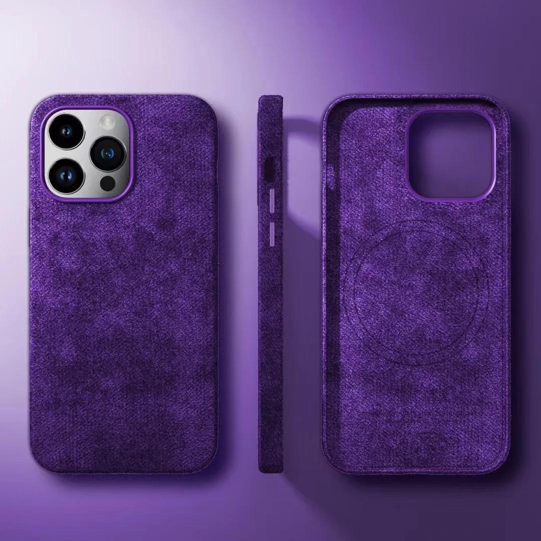 Magnetic Attraction High-end Suede Phone Case for IPhone 16 15 Pro Max 14 Plus 13 12 Pro Hard Cover Support Wireless Charging For iPhone 16 Pro Max фиолетовый
Magnetic Attraction High-end Suede Phone Case for IPhone 16 15 Pro Max 14 Plus 13 12 Pro Hard Cover Support Wireless Charging For iPhone 16 Pro Max фиолетовый