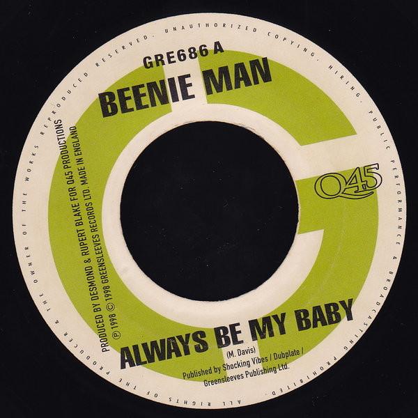 7inch Record BEENIE MAN / STEELY & CLEVIE - Always Be My Baby / Broke Bottle Rh GRE686 Greensleeves Re 1998 UK Reggae, Ska & Dub Used
7inch Record BEENIE MAN / STEELY & CLEVIE - Always Be My Baby / Broke Bottle Rh GRE686 Greensleeves Re 1998 UK Reggae, Ska & Dub Used