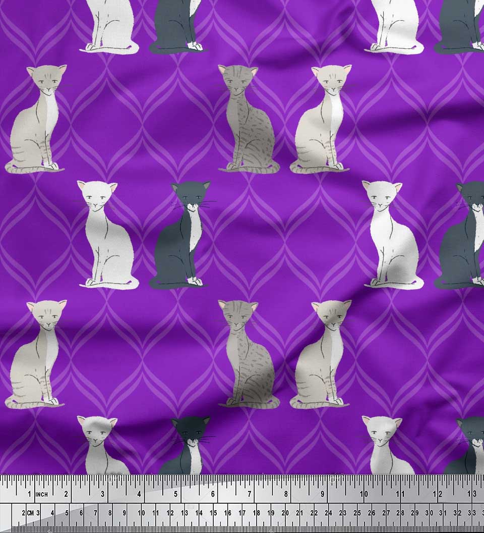 Soimoi Black Poly Crepe Fabric Quatrefoil Cat Animal Print Fabric від The Yard 42 дюйма 42 Inch Wide - Poly Crepe Фіолетовий
Soimoi Black Poly Crepe Fabric Quatrefoil Cat Animal Print Fabric від The Yard 42 дюйма 42 Inch Wide - Poly Crepe Фіолетовий