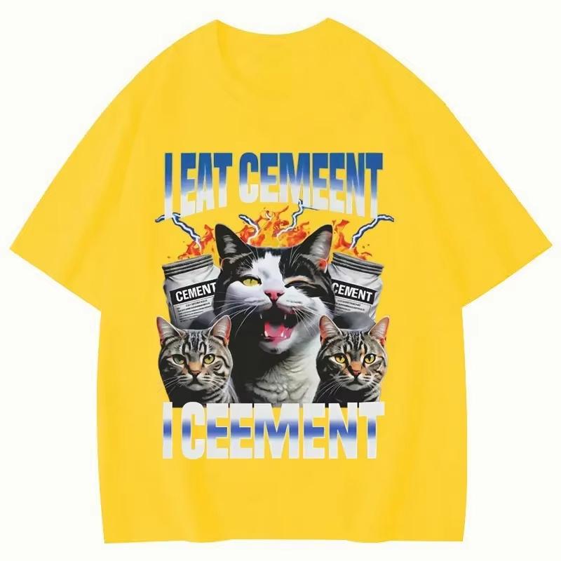 I Eat CeUnisext Cursed Cat Funny Vintage Meme Print T Shirt Fashion Short Sleeve Tshirts Women Casual Summer Clothing Tops 3XL
I Eat CeUnisext Cursed Cat Funny Vintage Meme Print T Shirt Fashion Short Sleeve Tshirts Women Casual Summer Clothing Tops 3XL