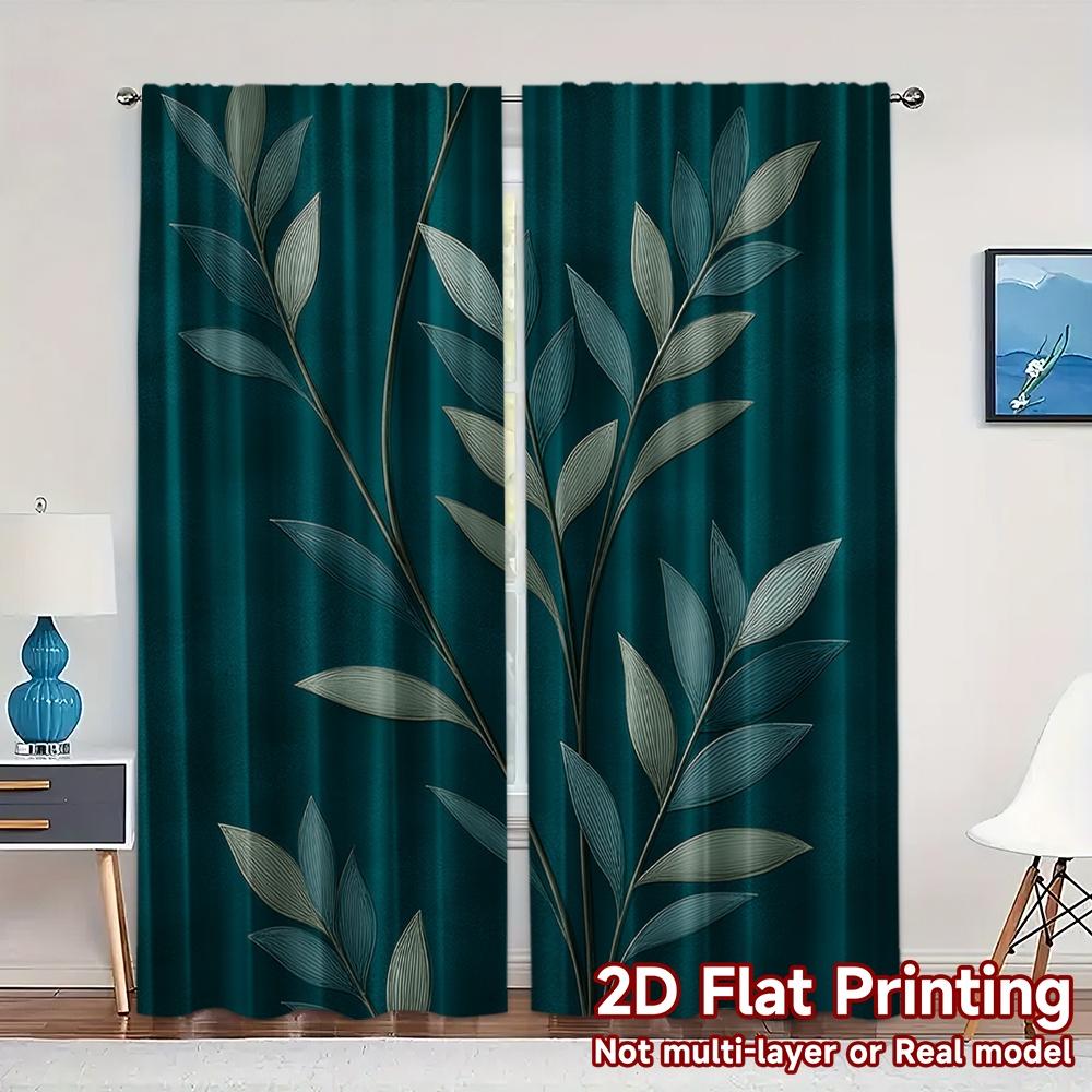 Set Of 2 Flat Printing Curtains Without Rod Floral Leaves Design April Fools Is Day Festival Fashion Versatile Curtain Made Polyester W100*H70(CM)-Rod Pocket&1PCS
Set Of 2 Flat Printing Curtains Without Rod Floral Leaves Design April Fools Is Day Festival Fashion Versatile Curtain Made Polyester W100*H70(CM)-Rod Pocket&1PCS