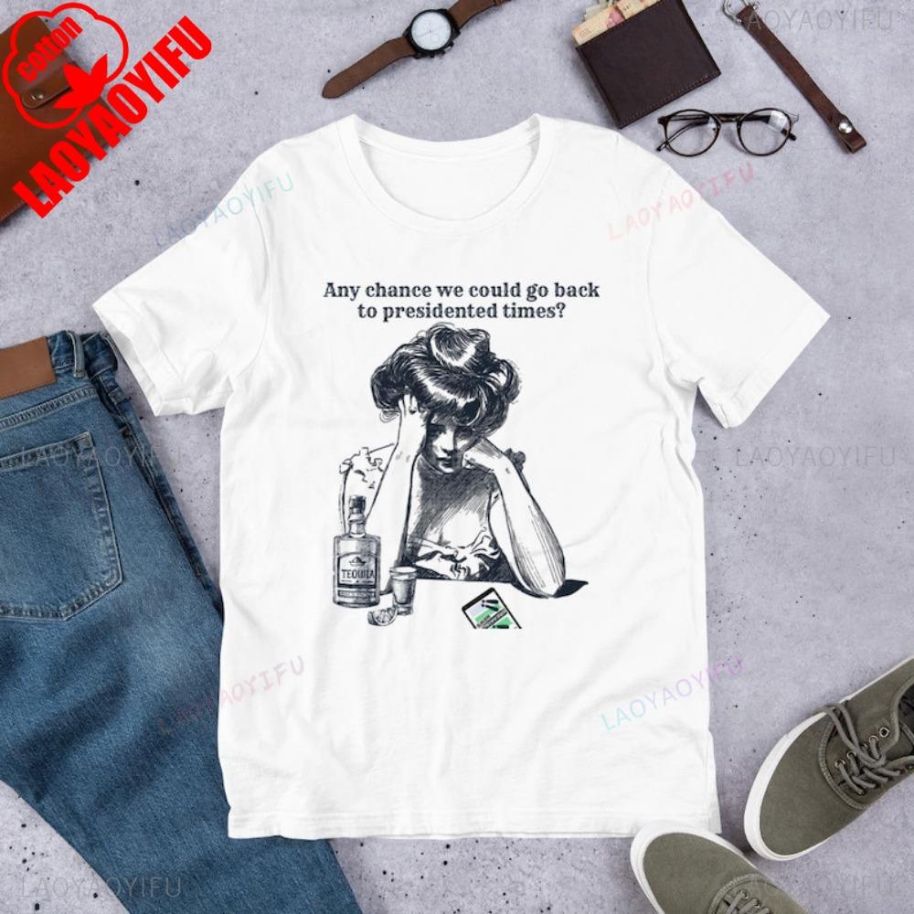 Presidented Times Unisex Tshirt Shortsleeve Oneck Streetwear Classic Pattern High Quality Cotton Tees Street Fashion S
Presidented Times Unisex Tshirt Shortsleeve Oneck Streetwear Classic Pattern High Quality Cotton Tees Street Fashion S