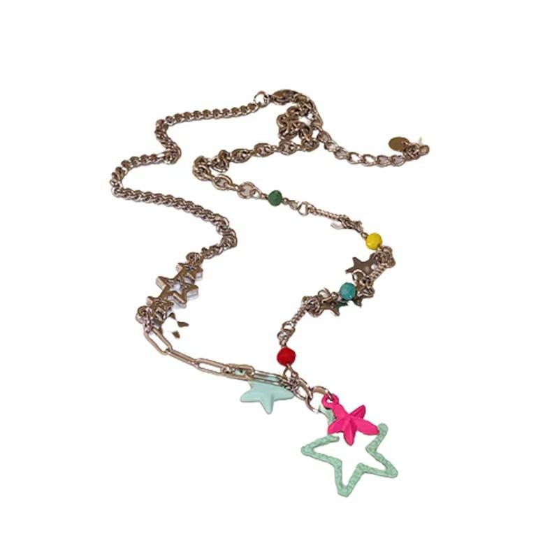 Light luxury niche design sweet dopamine colored candy pentagram necklace women s sweet cool style Spice girl accessories
Light luxury niche design sweet dopamine colored candy pentagram necklace women s sweet cool style Spice girl accessories