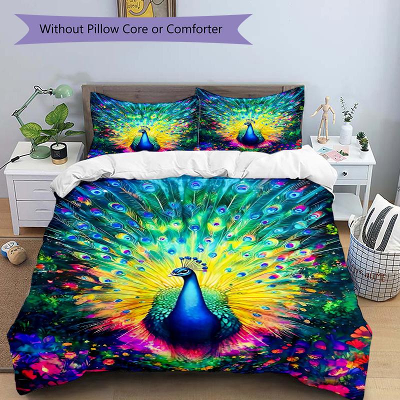 3pcs Colorful Peacock Quilt Set Cartoon Themed Bed Quilt Set Lovely Character Bedroom Decor Bed Quilt Set Four Seasons (1 Cover + 2Pillowcase NO 135x200cm
3pcs Colorful Peacock Quilt Set Cartoon Themed Bed Quilt Set Lovely Character Bedroom Decor Bed Quilt Set Four Seasons (1 Cover + 2Pillowcase NO 135x200cm