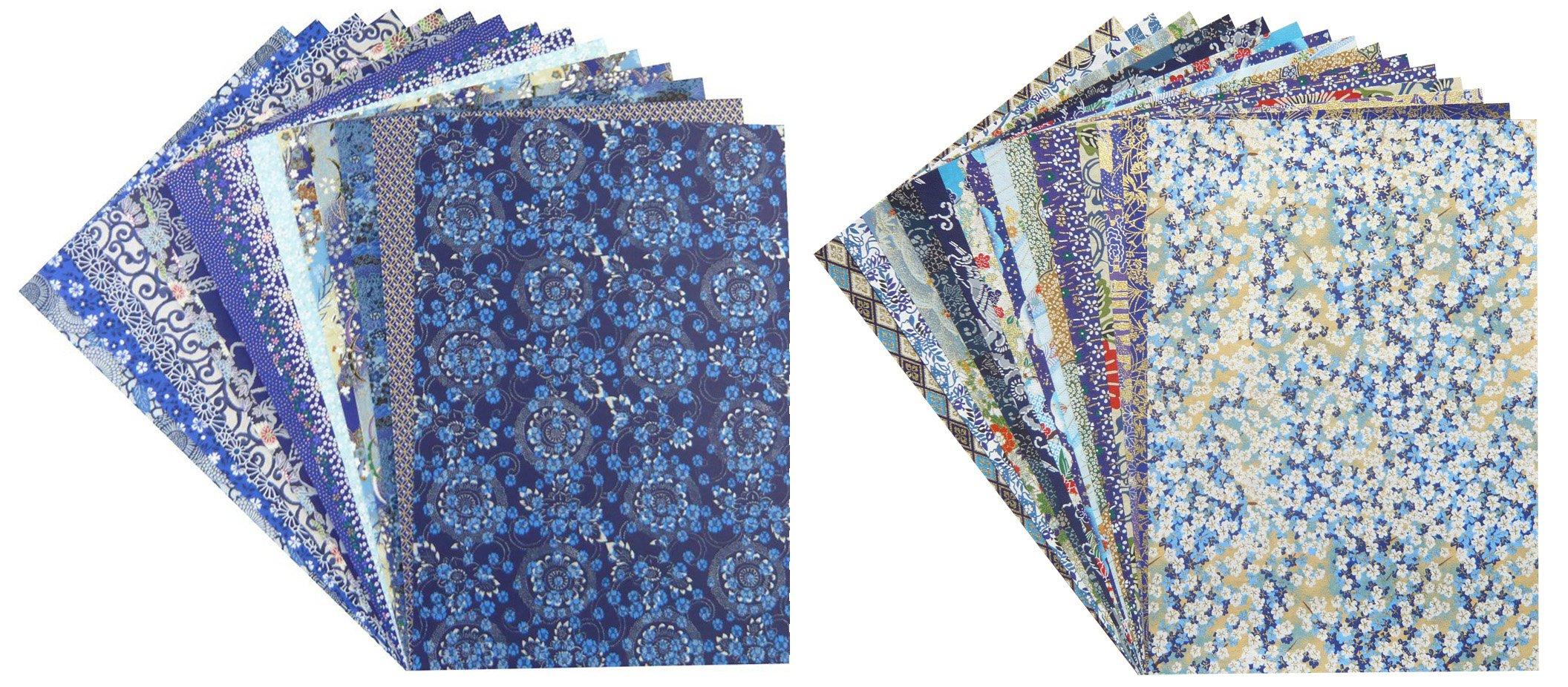Washi Kawasumi Chiyogami Yuzen Washi B4 Size 30 Sheets Blue Color Patterns/30 синій
Washi Kawasumi Chiyogami Yuzen Washi B4 Size 30 Sheets Blue Color Patterns/30 синій
