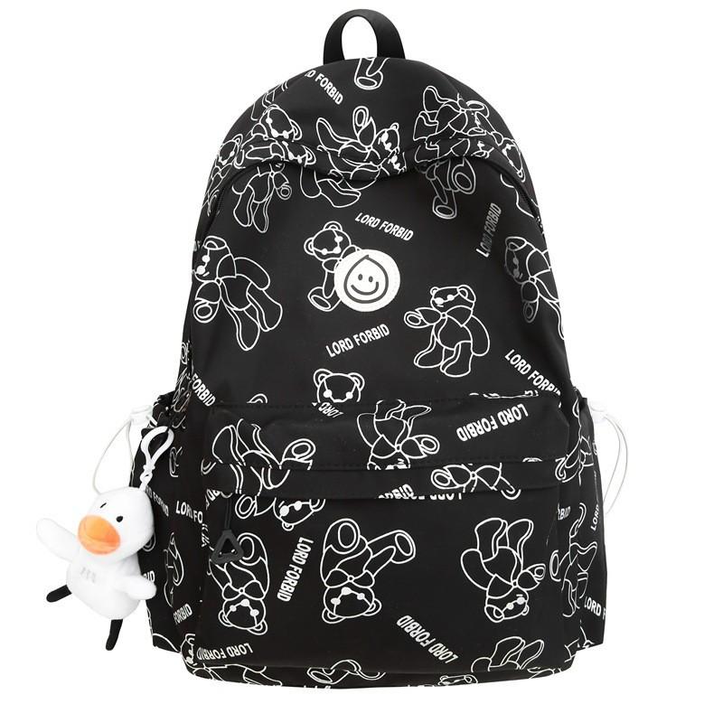 Japanese Ins Schoolbag Junior High School Students High-face Bear Backpack Large-capacity College Student Travel
Japanese Ins Schoolbag Junior High School Students High-face Bear Backpack Large-capacity College Student Travel