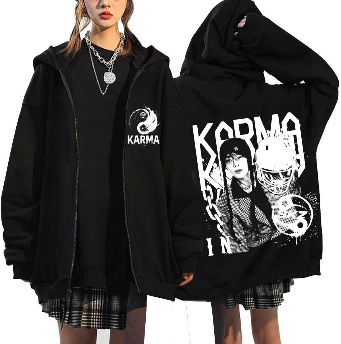 Stray kids KARMA Альбом Зірка Толстовка на блискавці Куртка Фелікс Хьонджин Бан Чан Лі Ноу Синмін ІН Хан Куртка-толстовка на блискавці Large
Stray kids KARMA Альбом Зірка Толстовка на блискавці Куртка Фелікс Хьонджин Бан Чан Лі Ноу Синмін ІН Хан Куртка-толстовка на блискавці Large