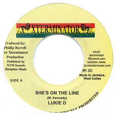 7inch Record LUKIE D - She s On The Line NONE XTerminator Jamaica Reggae, Ska & Dub Used
7inch Record LUKIE D - She s On The Line NONE XTerminator Jamaica Reggae, Ska & Dub Used