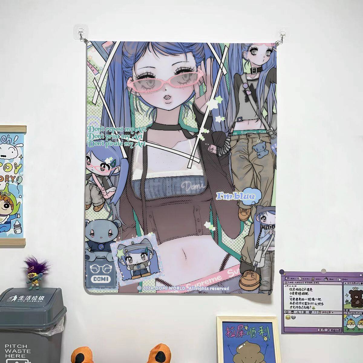 Ins Style Subculture Anime Girl Tapestry Japanese Sweet Style Wall Hanging Home Decor Kawaii Room Aesthetic Background Cloth 74x94cm(29x37in)
Ins Style Subculture Anime Girl Tapestry Japanese Sweet Style Wall Hanging Home Decor Kawaii Room Aesthetic Background Cloth 74x94cm(29x37in)