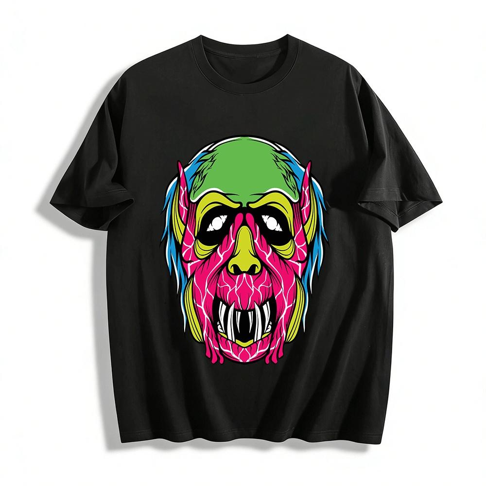 Green Head Veiny Monster Graphic Print Top Pure cotton T-shirt XXS
Green Head Veiny Monster Graphic Print Top Pure cotton T-shirt XXS