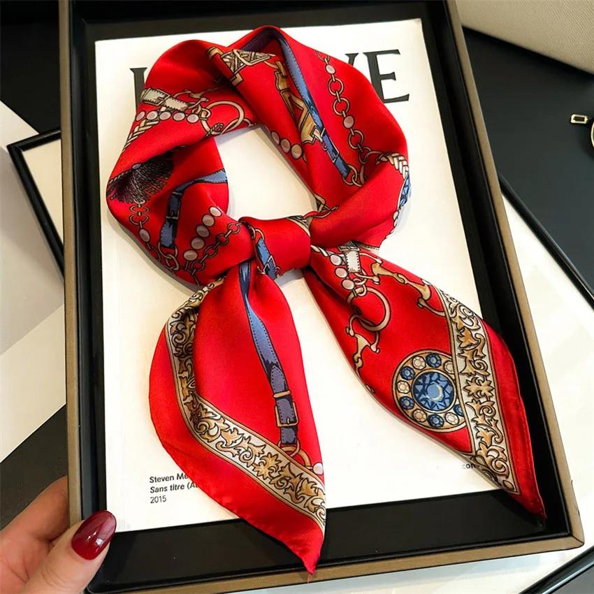 Silk Shawl Print Headscarf Hair Wrap Neckerchief Female Satin Square Scarf for Women Headband Foulard Ribbon Hijab Bandana 70x70cm
Silk Shawl Print Headscarf Hair Wrap Neckerchief Female Satin Square Scarf for Women Headband Foulard Ribbon Hijab Bandana 70x70cm