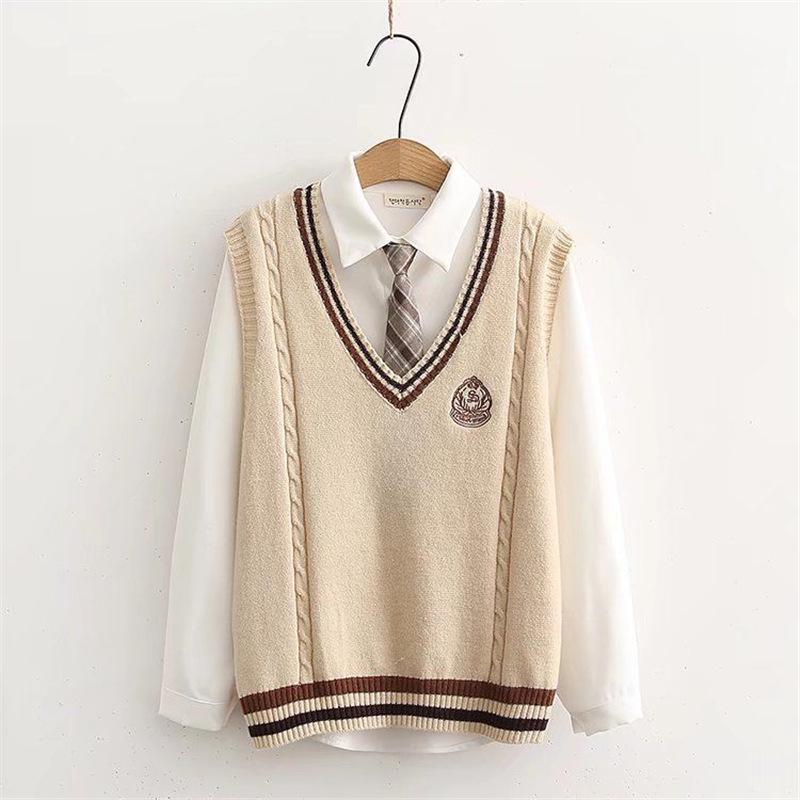 2024 Унисекс Колледж Стиль Свободная Рубашка с Длинным Рукавом и Вязаный Жилет Комплект XS
2024 Унисекс Колледж Стиль Свободная Рубашка с Длинным Рукавом и Вязаный Жилет Комплект XS