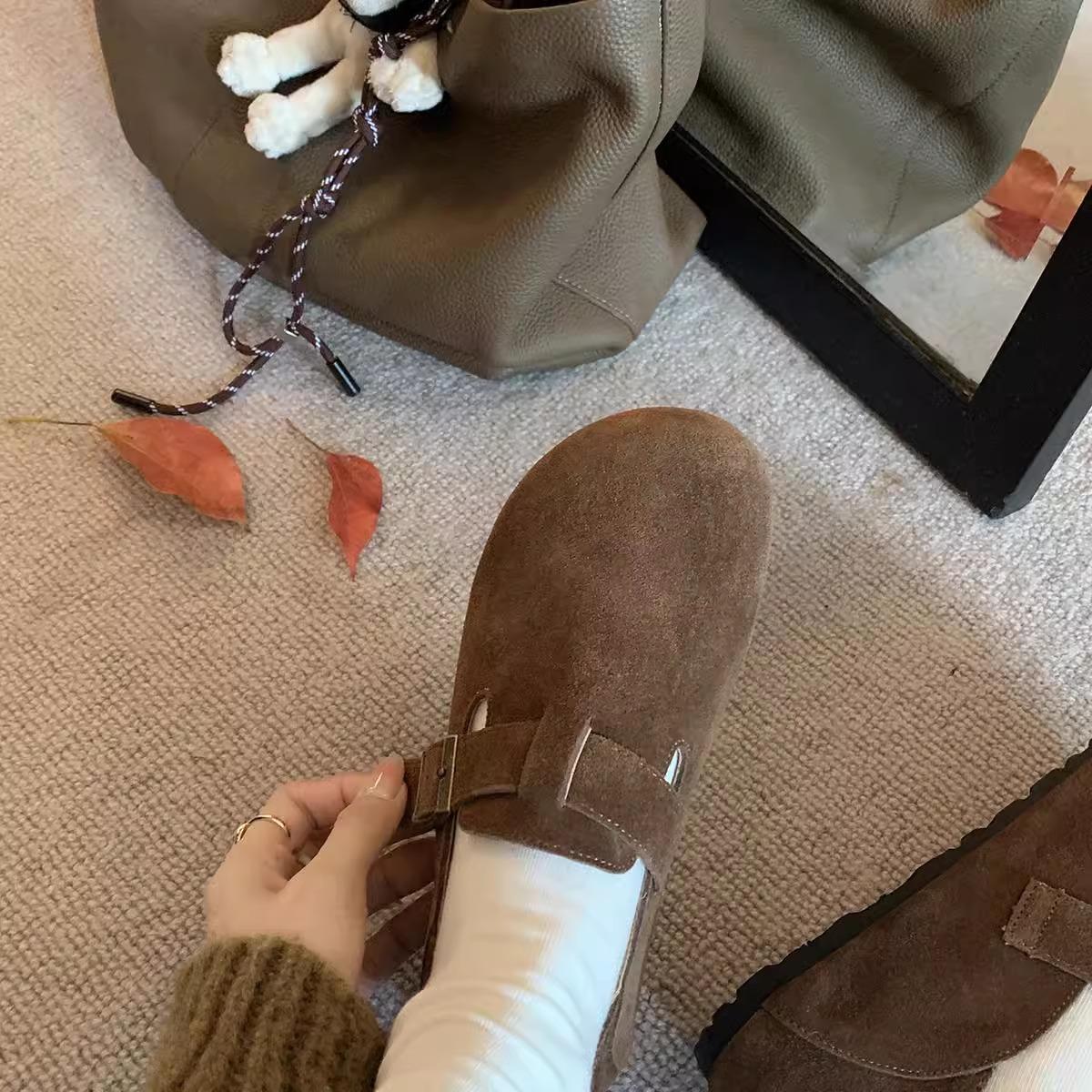 Cowhide version~ Super comfortable one-pedal heel leather single shoes women s buckle belt lazy autumn 35
Cowhide version~ Super comfortable one-pedal heel leather single shoes women s buckle belt lazy autumn 35