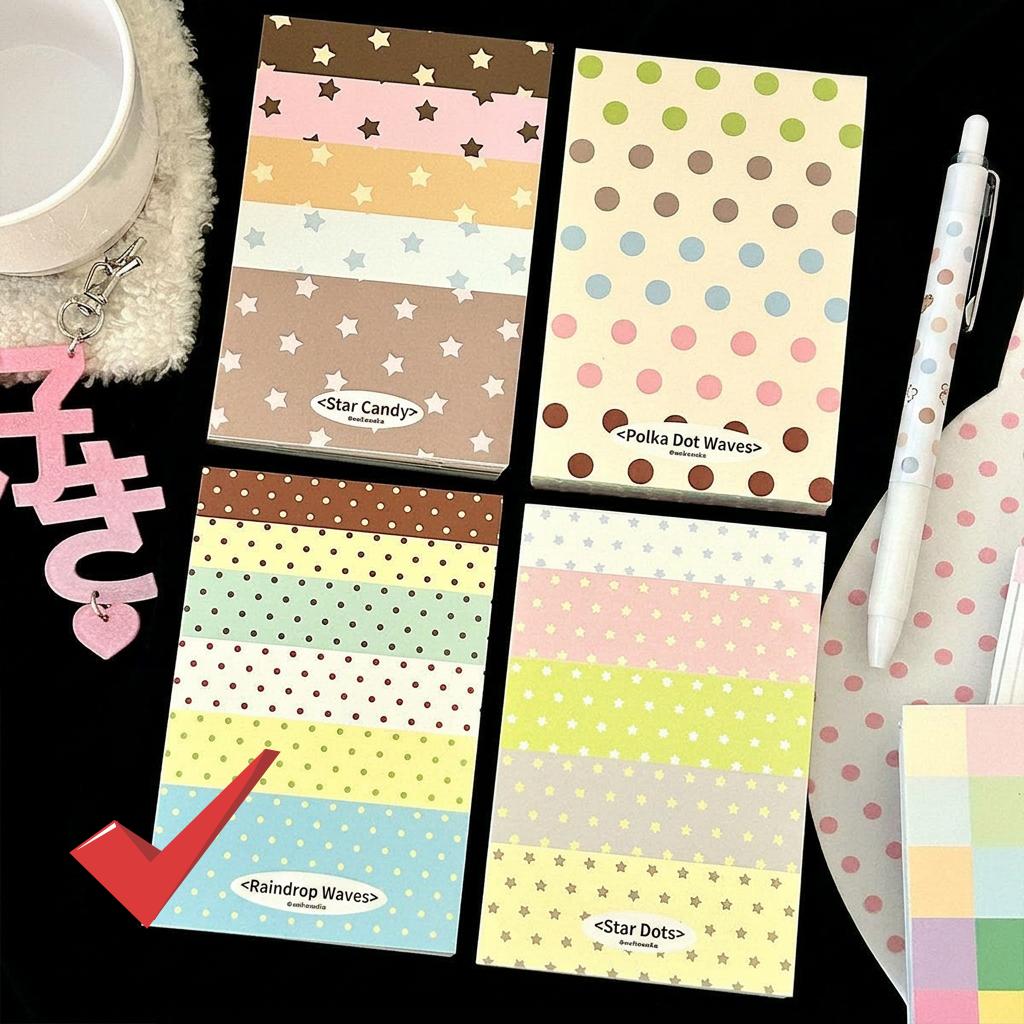100 Sheets Writeable Paper Notepad Double-Sided Journal Memo Pad Double Sided Notepad Polka Dot Memo Pad For Scrapbook Planner
100 Sheets Writeable Paper Notepad Double-Sided Journal Memo Pad Double Sided Notepad Polka Dot Memo Pad For Scrapbook Planner