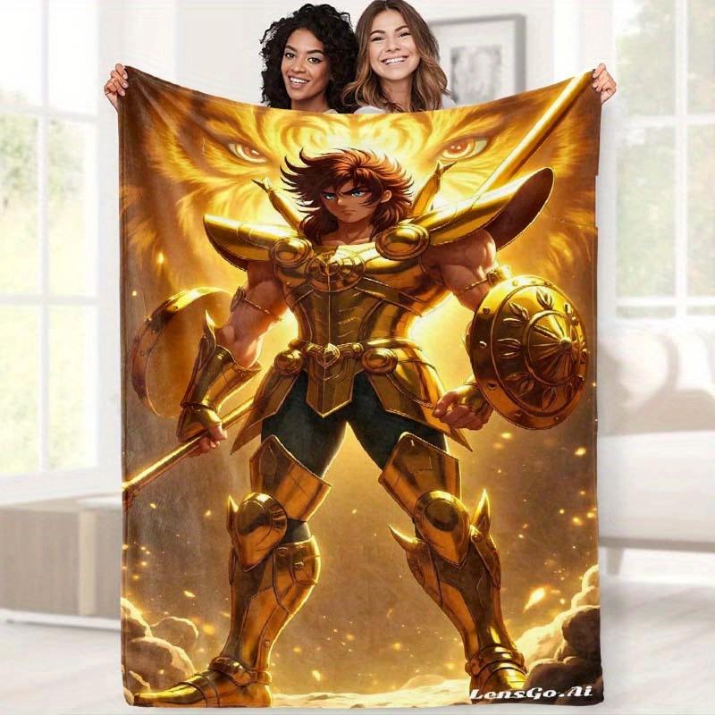 Saints with Golden Armor Flannel printed blanket suitable for all seasons suitable for living room office sofa and travel 75x100cm (30x40inch)
Saints with Golden Armor Flannel printed blanket suitable for all seasons suitable for living room office sofa and travel 75x100cm (30x40inch)