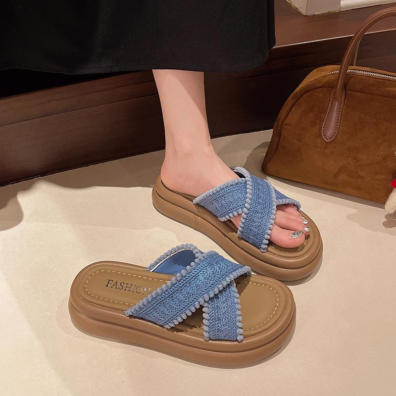 2025 summer new fashion and comfortable outer wear muffin heightening sandals women step on shit versatile word beach slippers 35 жёлтый
2025 summer new fashion and comfortable outer wear muffin heightening sandals women step on shit versatile word beach slippers 35 жёлтый