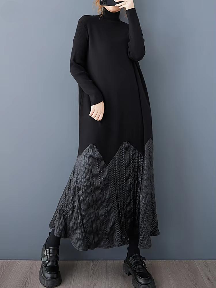 Xitao Лоскутное асимметричное трикотажное платье с длинными рукавами GMM1168 One Size чёрный
Xitao Лоскутное асимметричное трикотажное платье с длинными рукавами GMM1168 One Size чёрный