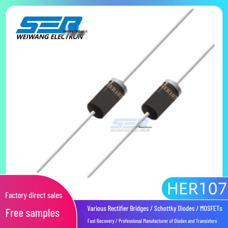 SEP HER107 High Efficiency Rectifier Diode 1A 800V DO-41 Through-Hole Diode
SEP HER107 High Efficiency Rectifier Diode 1A 800V DO-41 Through-Hole Diode