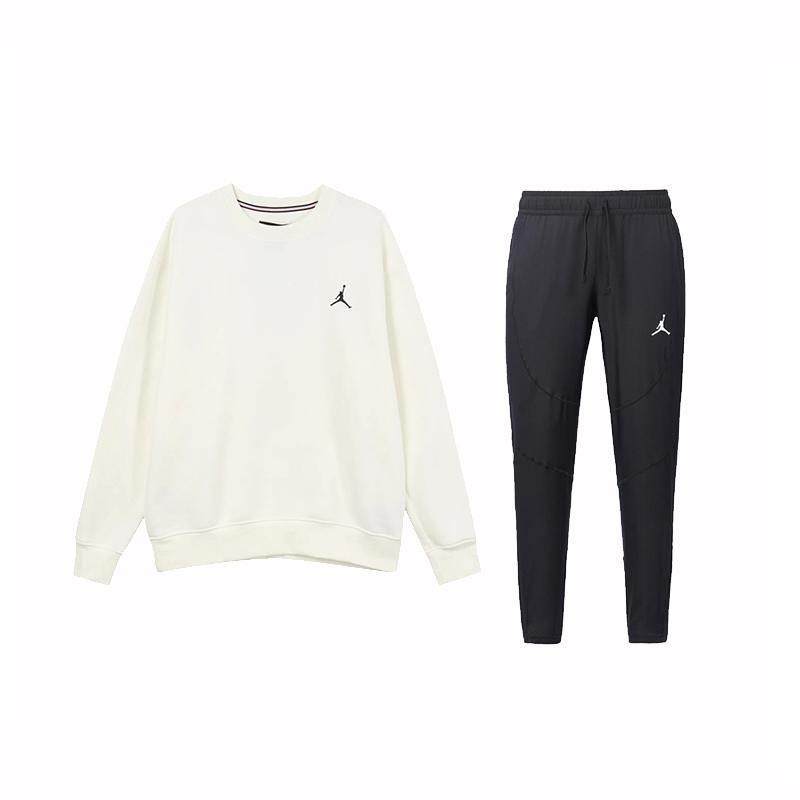 Jordan Crew Neck Fleece Pullover Long Sleeve Top With Logo Print Knit Pants Casual Sports Set Men sets FB7020-133+DH9074-011 XL
Jordan Crew Neck Fleece Pullover Long Sleeve Top With Logo Print Knit Pants Casual Sports Set Men sets FB7020-133+DH9074-011 XL