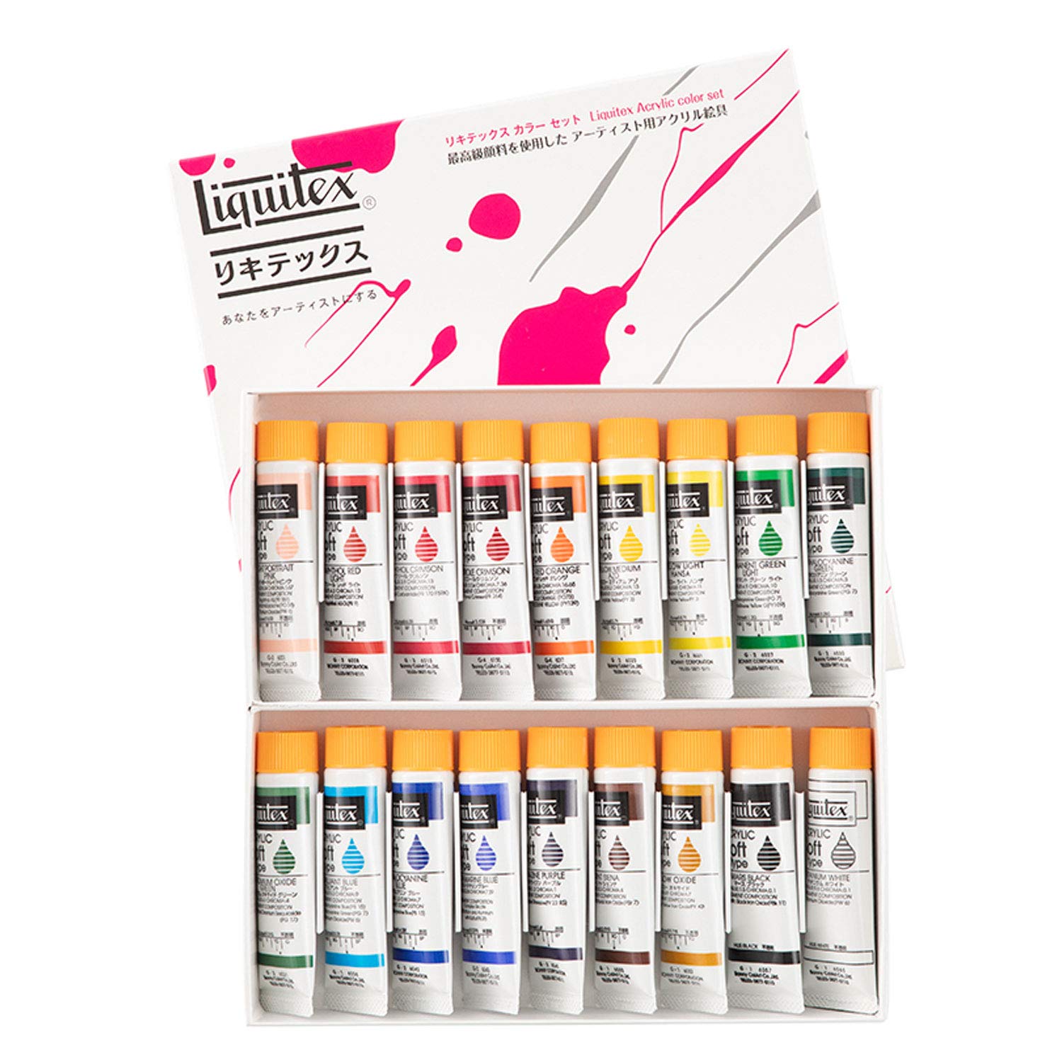 Фарба акрилова Liquitex Liquitex Color Soft Type 18 Color Set Traditional Colours 20 мл (Ні. 6)
Фарба акрилова Liquitex Liquitex Color Soft Type 18 Color Set Traditional Colours 20 мл (Ні. 6)