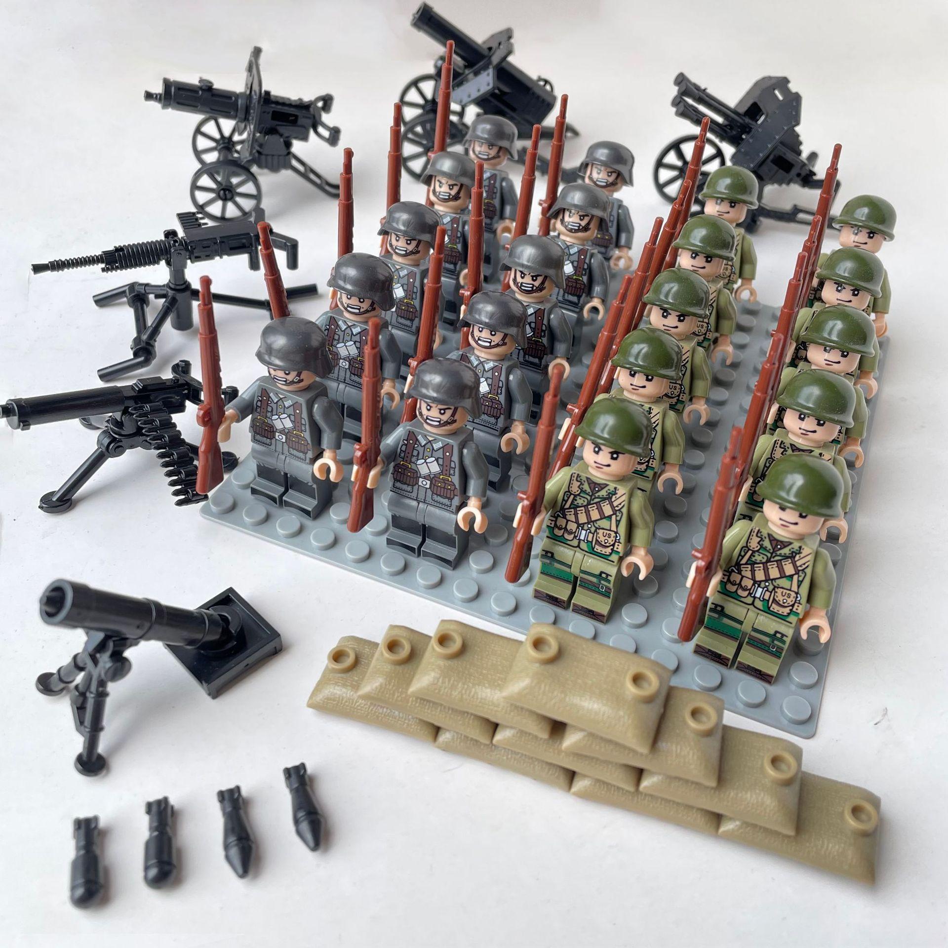 Конструктор Світова війна II Набір ляльок Колекція Військова серія Зброя Мішок з піском Конструктор Дитячі іграшки
Конструктор Світова війна II Набір ляльок Колекція Військова серія Зброя Мішок з піском Конструктор Дитячі іграшки