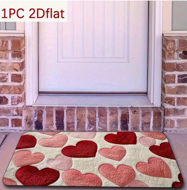 2D Flat Creative Heart-shaped Pebble Door Mat Outdoor Carpet Polyester Carpet Suitable for Bedroom Living Room Entrance Carpet 40cm x 60cm
2D Flat Creative Heart-shaped Pebble Door Mat Outdoor Carpet Polyester Carpet Suitable for Bedroom Living Room Entrance Carpet 40cm x 60cm