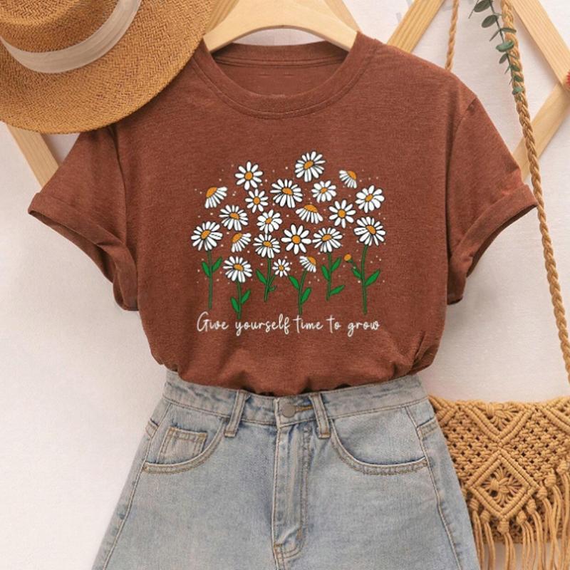 Модная женская упрощенная футболка с принтом ромашки и буквами, забавная повседневная футболка с круглым вырезом и короткими рукавами, летняя женская футболка 8XL коричневый
Модная женская упрощенная футболка с принтом ромашки и буквами, забавная повседневная футболка с круглым вырезом и короткими рукавами, летняя женская футболка 8XL коричневый