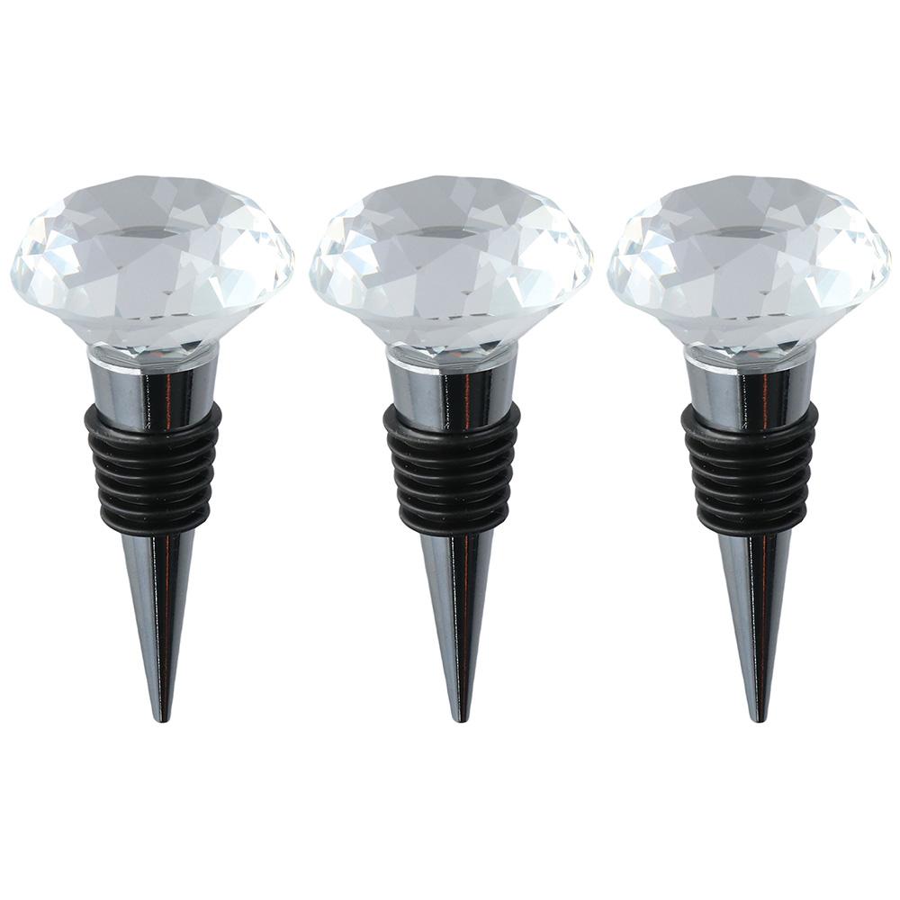 3pcs Zinc Alloy Bottle Stopper Crystal Beverage Bottle Stopper New Wine Stopper Gift A
3pcs Zinc Alloy Bottle Stopper Crystal Beverage Bottle Stopper New Wine Stopper Gift A