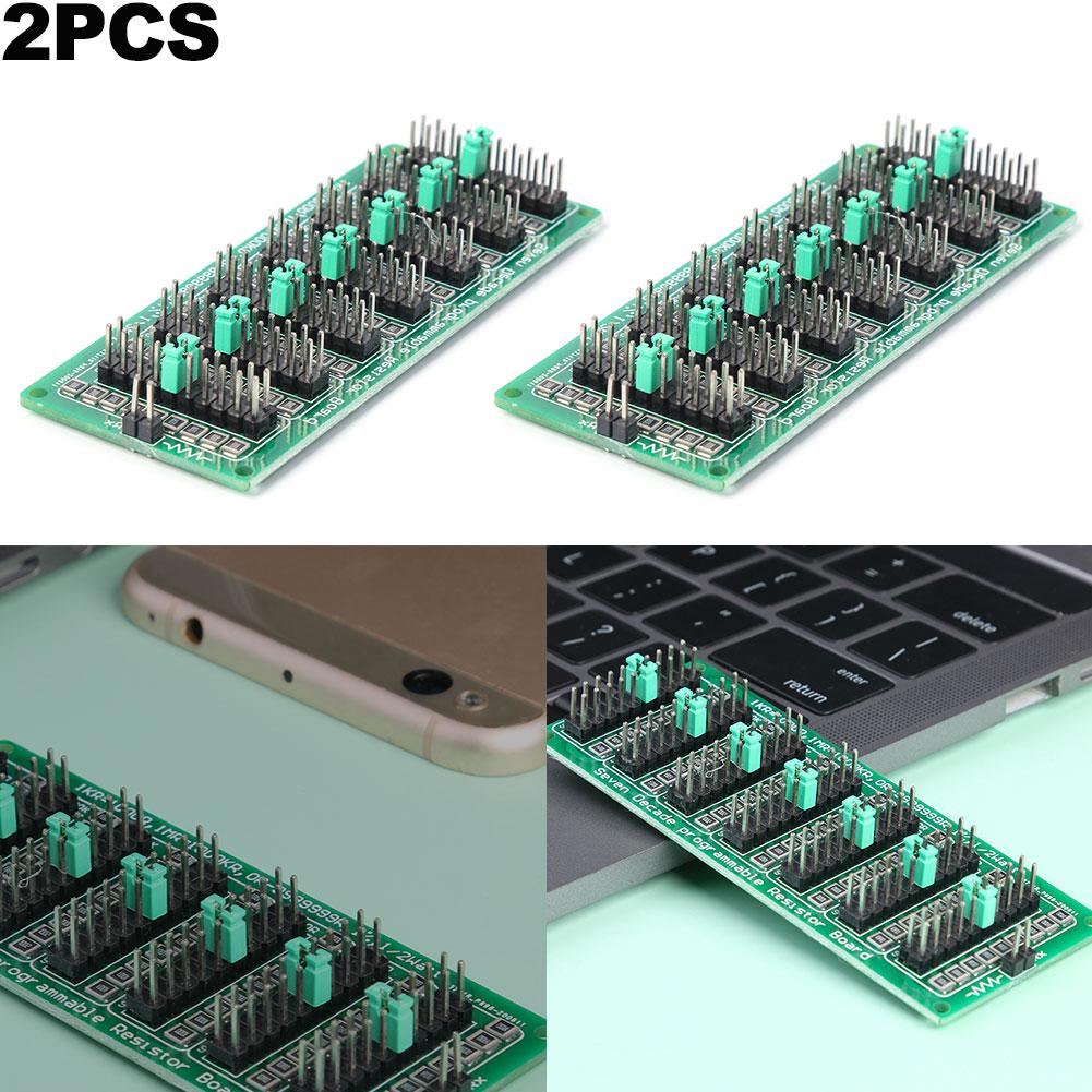 * 2Pcs 7 Decade Resistor Board 1R-9999999R/1R SMD Module Programmable Resistor SMD Module
* 2Pcs 7 Decade Resistor Board 1R-9999999R/1R SMD Module Programmable Resistor SMD Module