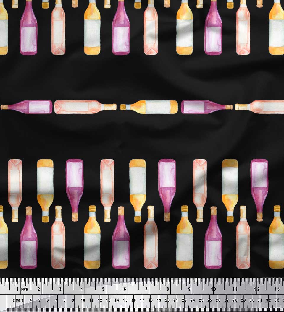 Soimoi Black Poly Crepe Ткань с принтом в баре для бутылок 1 метр 42 дюйма 42 Inch Wide - Cotton Voile чёрный
Soimoi Black Poly Crepe Ткань с принтом в баре для бутылок 1 метр 42 дюйма 42 Inch Wide - Cotton Voile чёрный