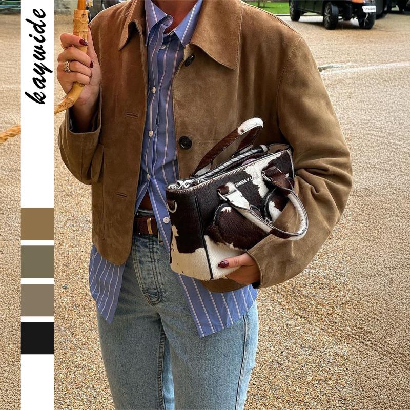 Повседневная куртка на пуговицах однотонная с длинным рукавом для женщин Осень Зима S коричневый
Повседневная куртка на пуговицах однотонная с длинным рукавом для женщин Осень Зима S коричневый