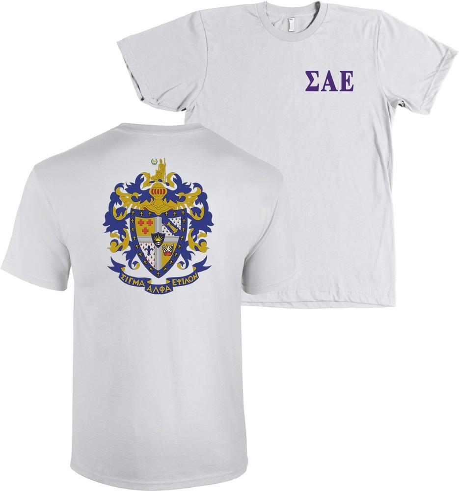 Sigma Alpha Epsilon Fraternity Bella + Canvas Shirt SAE Coat of Arms - NEW Unisex T-Shirt XXXXL
Sigma Alpha Epsilon Fraternity Bella + Canvas Shirt SAE Coat of Arms - NEW Unisex T-Shirt XXXXL
