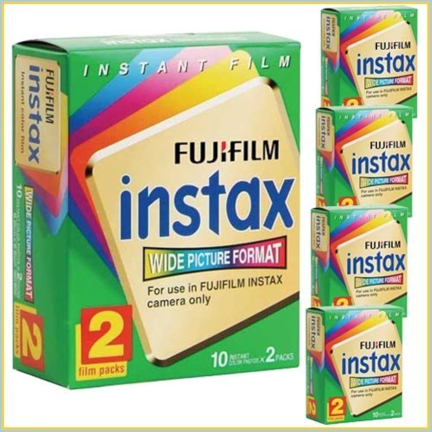 Fujifilm Instax Wide Picture Format Instant Film 10 кадрів (Подвійна упаковка з 5 шт)
Fujifilm Instax Wide Picture Format Instant Film 10 кадрів (Подвійна упаковка з 5 шт)