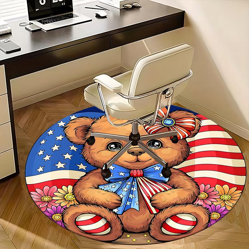 American Flag Patriotic Teddy Bear Office Carpet Chair Mats, USA Theme Decorative Rug for Home Office Living Room Bedroom Sofa Gift1118168a 80cm by 80cm
American Flag Patriotic Teddy Bear Office Carpet Chair Mats, USA Theme Decorative Rug for Home Office Living Room Bedroom Sofa Gift1118168a 80cm by 80cm