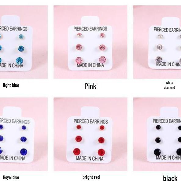 Three-Pair Set of Hypoallergenic Stud Earrings in Multi-Color, Simple Japanese & Korean Style, Suitable for Students and Unisex Wear красный
Three-Pair Set of Hypoallergenic Stud Earrings in Multi-Color, Simple Japanese & Korean Style, Suitable for Students and Unisex Wear красный